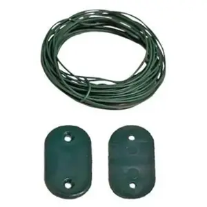 Comparateur de prix : RIBIMEX Kit fixation vert pour brise-vue lot de 30 avec 4 mètres de fil