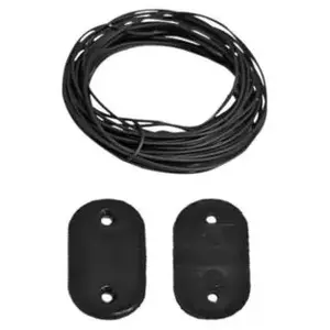 Comparateur de prix : RIBIMEX Kit fixation gris pour brise-vue lot de 30 avec 4 mètres de fil