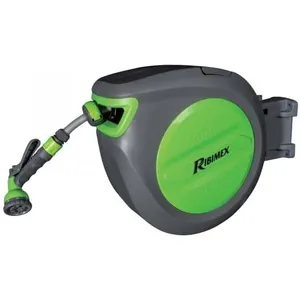 RIBIMEX Dévidoir Acquaroll20+ auto avec 20m de tuyau diamètre 15mm pas cher