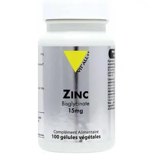 Vit'all+ Zinc Bisglycinate 15mg 100 gélules