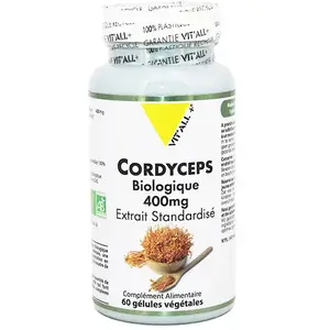 Comparateur de prix : Vit'all+ Cordyceps 400mg Bio 60 gélules végétales