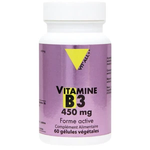 Vit'all+ Vitamine B3 450mg 60 gélules végétales