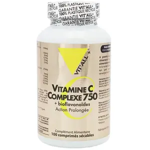 Comparateur de prix : Vit'all+ Vitamine C Complexe 750 100 comprimés sécables