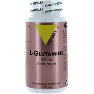 Comparateur de prix : Vit'all+ L-Glutamine 500mg 100 gélules végétales