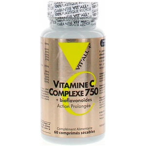 Vitall+ Vitamine C Complexe 750 + bioflavonoïdes 60 comprimés sécablesVendu pardocmorris