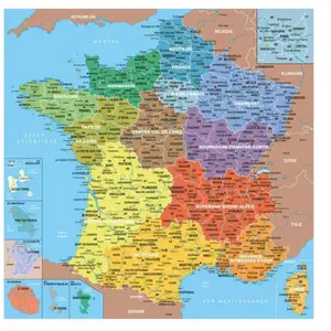 Comparateur de prix : Puzzle en bois Fait Main 100 pièces : Carte de France des départements