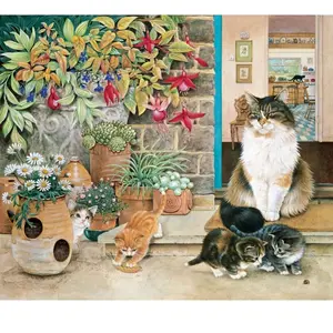 Comparateur de prix : Puzzle Michèle Wilson Agneatha et ses chatons d'ivory