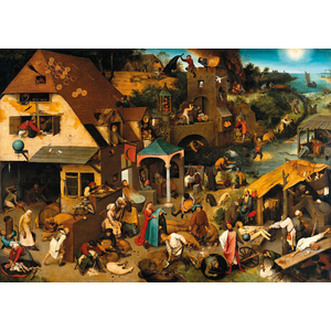 Puzzle Michèle Wilson Puzzle en Bois Découpé à la Main - Proverbes Flamands pas cher