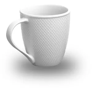 LAGUIOLE CUISSON Lot de 6 mugs en porcelaine blanc 447ml pas cher