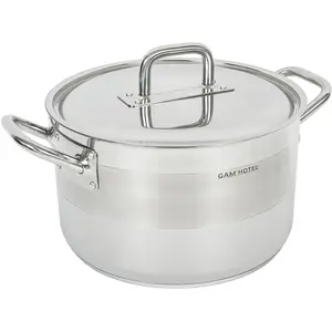 Comparateur de prix : Gam'Hotel - Marmite induction avec couvercle inox - D.32 cm T.U