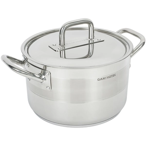 Gam'Hotel - Marmite induction avec couvercle inox - D.28 cm T.U pas cher
