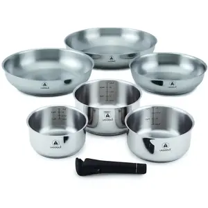 Set de 7 pièces inox amovible "Réactif" Laguiole Cuisson