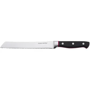 Gam'Hotel - Couteau à pain Hiro noir/rouge  - 33.5 cm T.U
