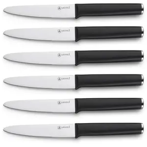 LAGUIOLE Set de 6 couteaux à steak en acier noir - "sirius" TU