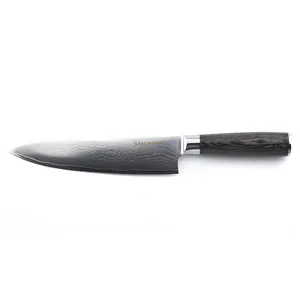 Gam'Hotel - Couteau chef Damarus noir - 32 cm T.U pas cher