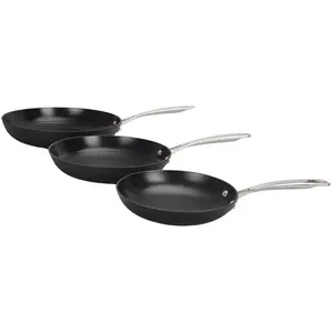 Laguiole - 3 Poêles AirIron noires T.U pas cher