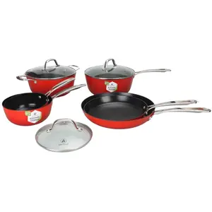 LAGUIOLE Set de 9 pièces rouge - "red airiron" TU pas cher