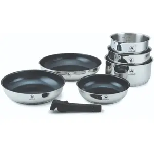 Set de 7 pièces inox amovible antiadhésif - "Réactif" Laguiole CuissonVendu paramazon