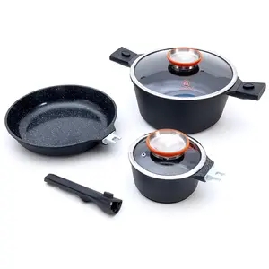 Laguiole - Batterie de cuisine Alizée MiniMax noire - 8 pièces T.UVendu parfnac
