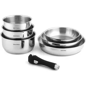 Fauchon Art De La Table - Set 7 Pièces Amovible Inox 18/8 Induction pas cher