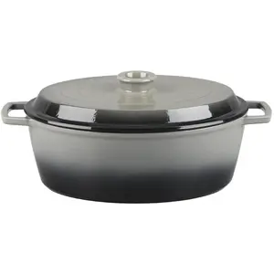 Cocotte en fonte ovale 33cm pas cher