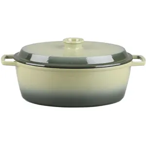Cocotte en fonte ovale 33cm pas cher