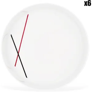 Fauchon - 6 Bols en Porcelaine Bistrot blancs -  D.19x5 cm T.U