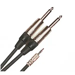 Comparateur de prix : Yellow Cable Câble de 3 mètre de long Mini jack stéréo mâle vers 2 jacks mono mâles