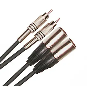 Comparateur de prix : Yellow Cable Câble de 3 mètres de longueur. 2 XLR mâle à 2 RCA mâle