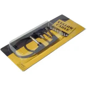 Comparateur de prix : Jack guitare 20cm (par 2) coudés - Yellow câble P020C