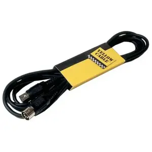 Comparateur de prix : YELLOW CABLES Câble de 3 mètres DIN 5 broches vers DIN 5 broches