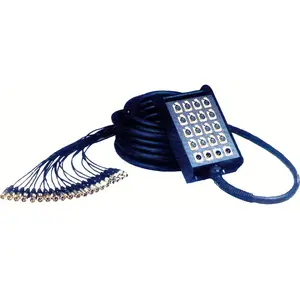 Yellow Cable H104-10 stagesnake, 16 XLR mâle/4 XLR femelle, 10 mètres pas cher