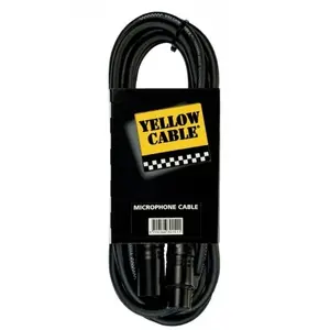 Comparateur de prix : Yellow Cable Câble d'1 m de long, XLR mâle à XLR femelle, connecteurs Neutrik