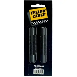 Comparateur de prix : Yellow Cable Jack Stéréo Fem. Jack Stéréo Fem. - Lot de 2 Connecteurs adaptateurs