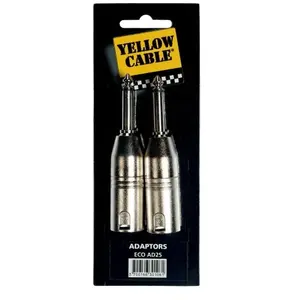 Comparateur de prix : Yellow Cable Yellow Cable Eco-Ad-25 Adaptateur Xlr Mâle - Jack Mono Mâle