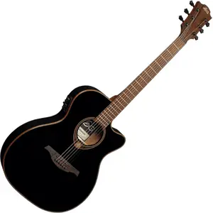 Comparateur de prix : Lâg LAG T118ASCE-BLK Auditorium Slim Cutaway Electro Black