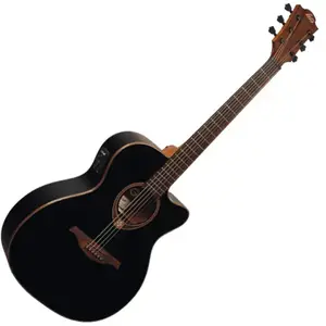 Comparateur de prix : Lâg T118ACE - Guitare folk électroacoustique - Auditorium Cutaway - Black