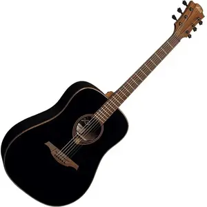 Comparateur de prix : Lâg LAG Guitars Tramontane 118 T118D-BLK Black guitare acoustique folk