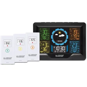Comparateur de prix : La Crosse Technology - WS6304 Station météo colorée 3 capteurs - Noir