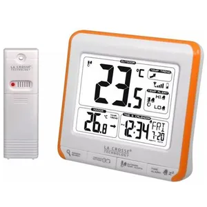 Comparateur de prix : Thermomètre La Crosse Technology, grand écran noir et blanc