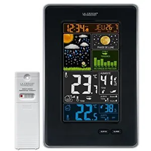 Comparateur de prix : La Crosse Technology WS6835 Station Météo Colorée avec Phases de Lune - Noir