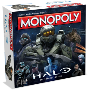 Jeux de société - Monopoly Winning Moves Halo /6 Gris TU 67MONO32 pas cher