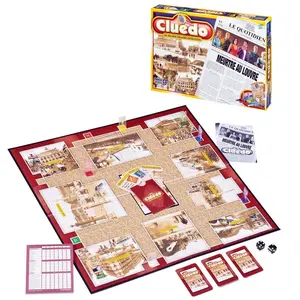Comparateur de prix : Winning Moves Cluedo Meurtre Au Louvre - Jeu De Société - Hasbro Bleu