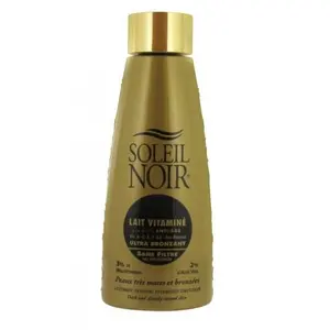 Soleil Noir Lait Vitaminé Ultra Bronzant Sans Filtre 150 ml pas cher