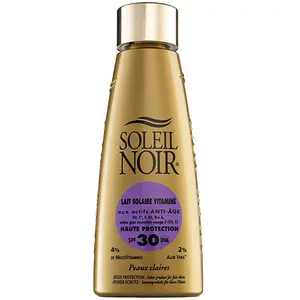 Soleil Noir Lait Solaire vitaminé SPF 30 - Anti-âge - Corps - Peaux claires - 150 ml pas cher