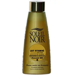 Soleil Noir Lait Vitaminé Pailleté Or 4 Sublimateur de Bronzage 150ml pas cher