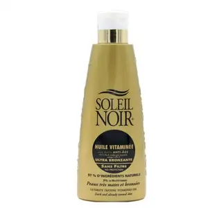 Comparateur de prix : SOLEIL NOIR Huile vitaminée ultra-bronzante sans filtre flacon 150ml