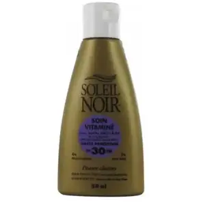 SOLEIL NOIR Soin vitaminé SPF 30 Flacon 50ml flacon 50ml pas cher