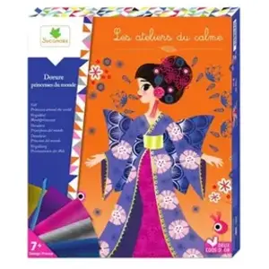 Faujas Kit créatif Les ateliers du calme Dorure Princesses du monde pas cher