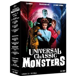 Eléphant Coffret Universal Classic Monsters Volume 2 : Frankenstein, Le Loup-Garou et La Momie DVD